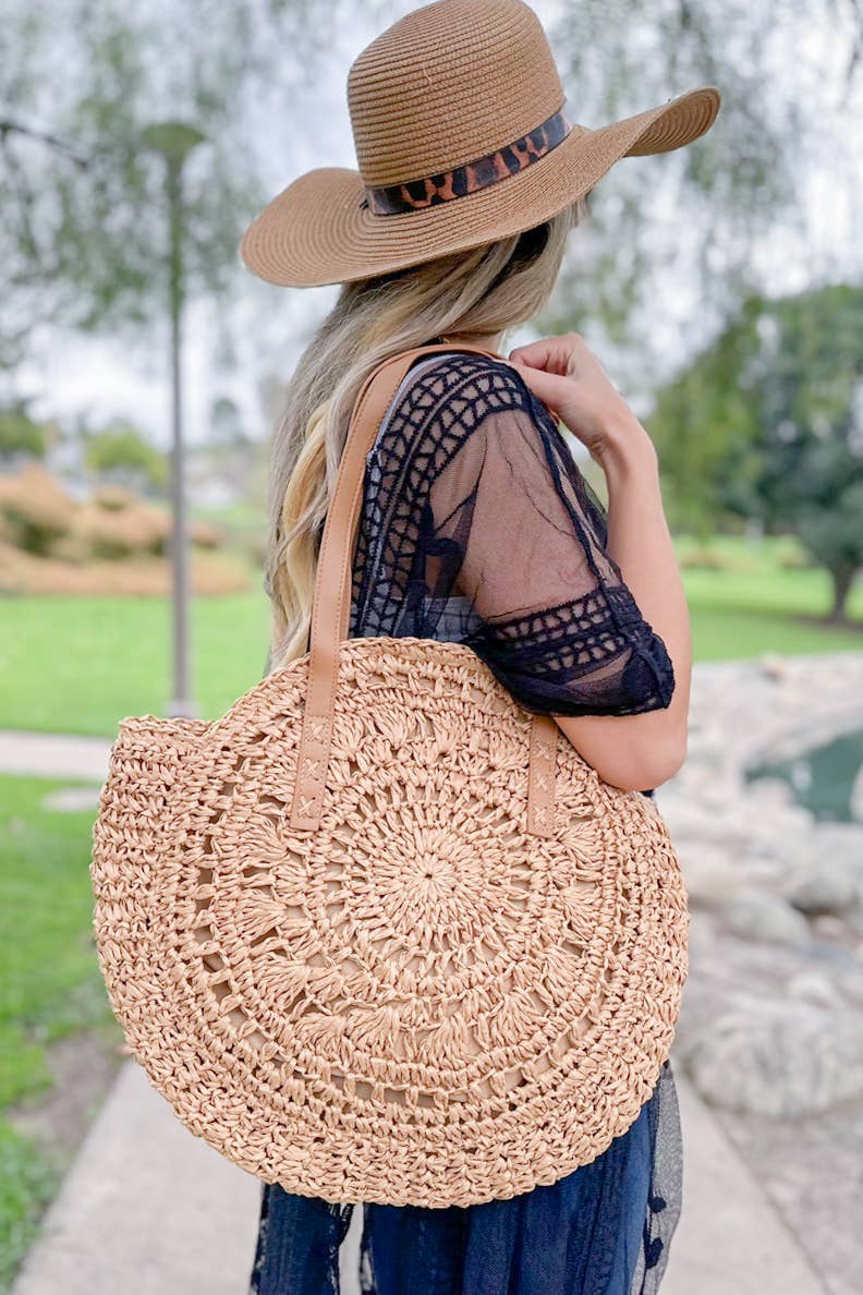 Straw Tote Bag – Summer Beach Everyday Bestseller