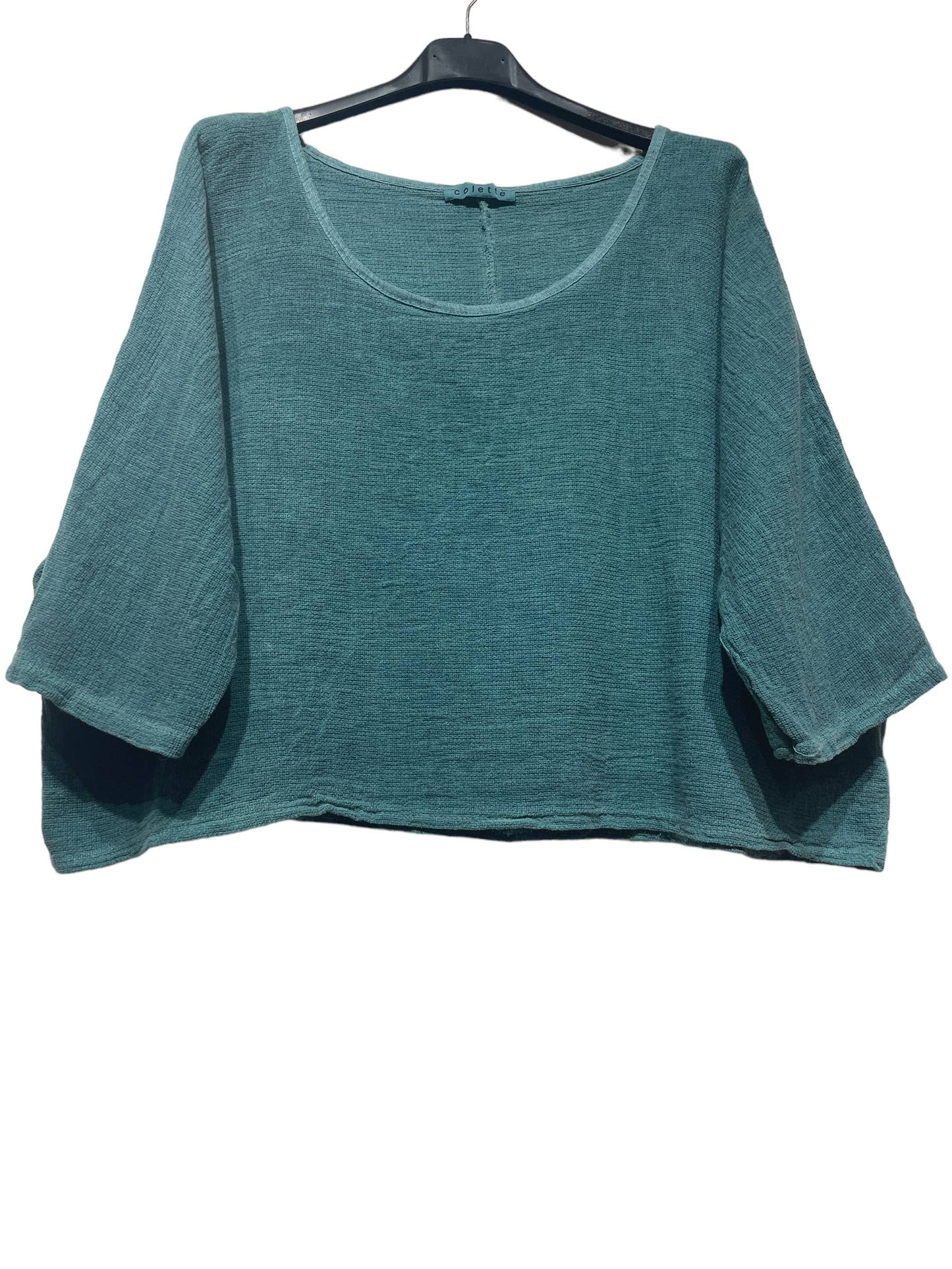 1973 INGRID WOMEN'S COTTON LINEN CROP TOP