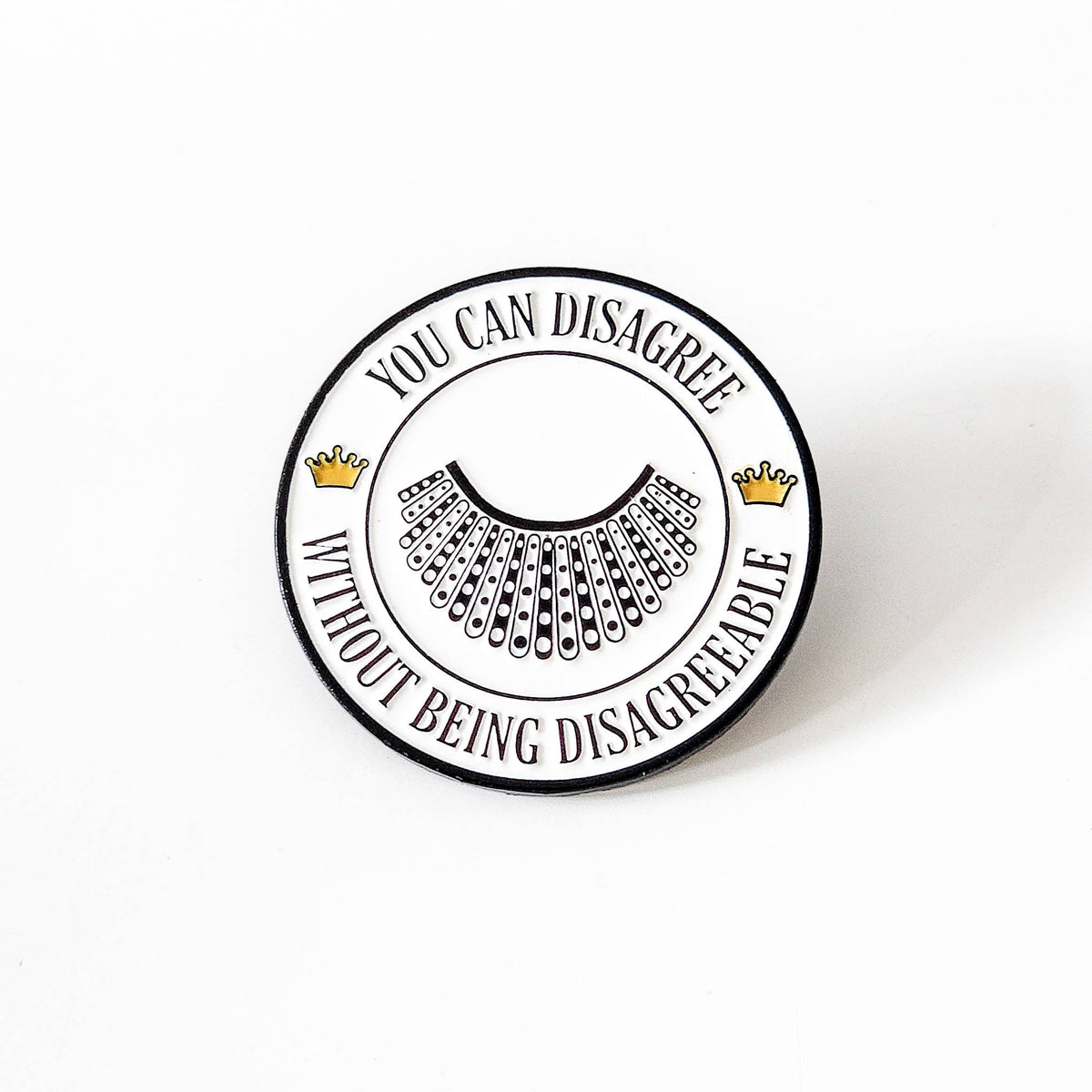 Pin: RBG Quote & Dissent Collar Ruth Bader Ginsburg Legacy