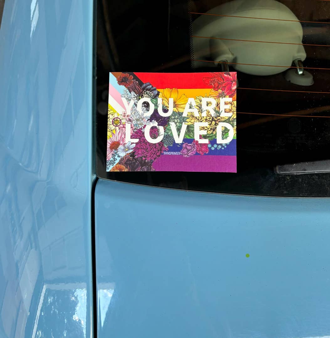 You Are Loved Sticker | LGBTQ Pride Gifts | Pride Flag Decal