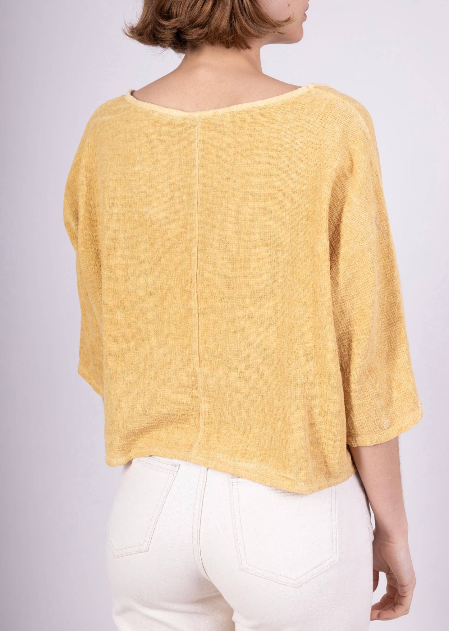 1973 INGRID WOMEN'S COTTON LINEN CROP TOP