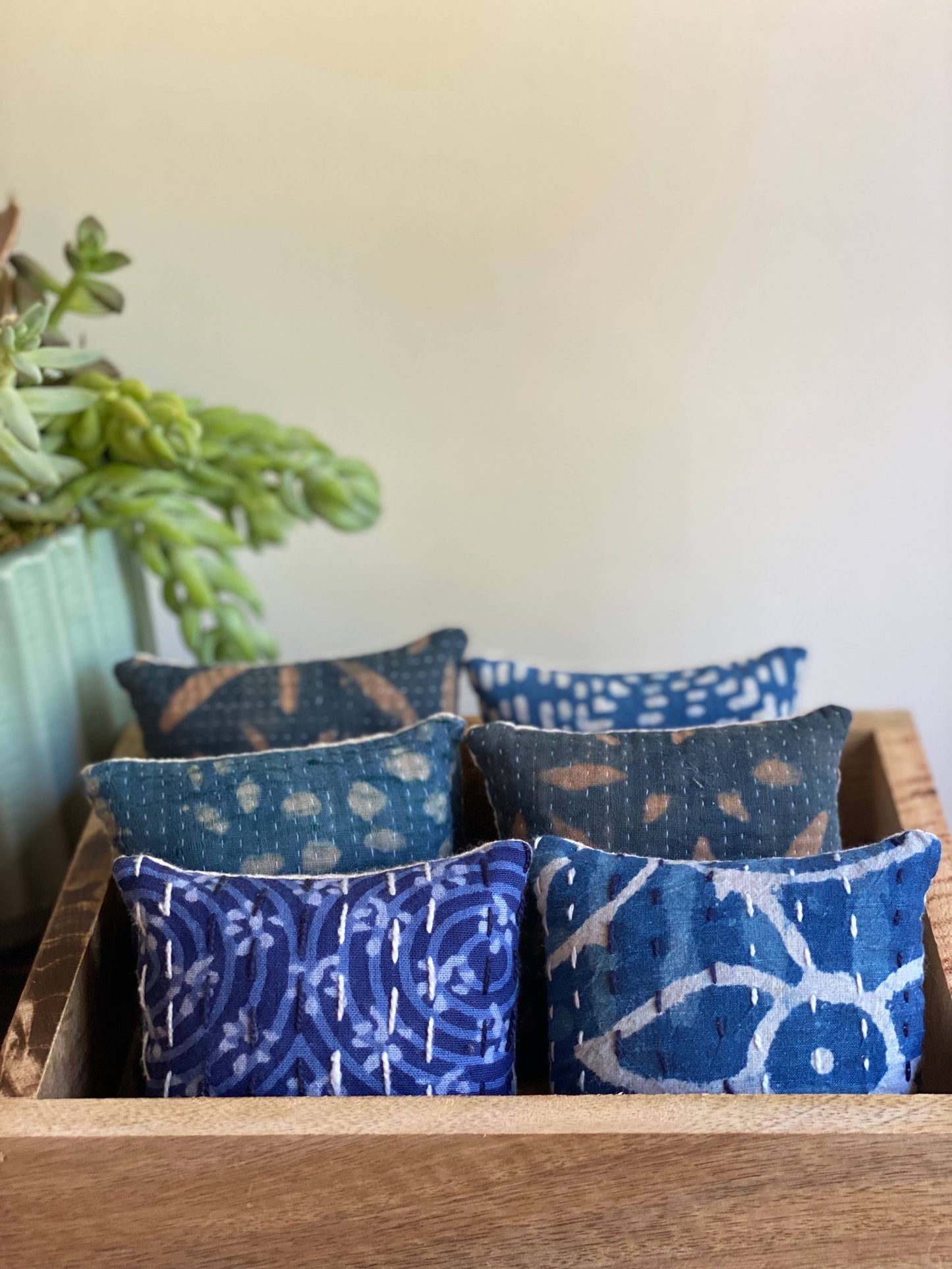 Blue Square Lavender Sachets