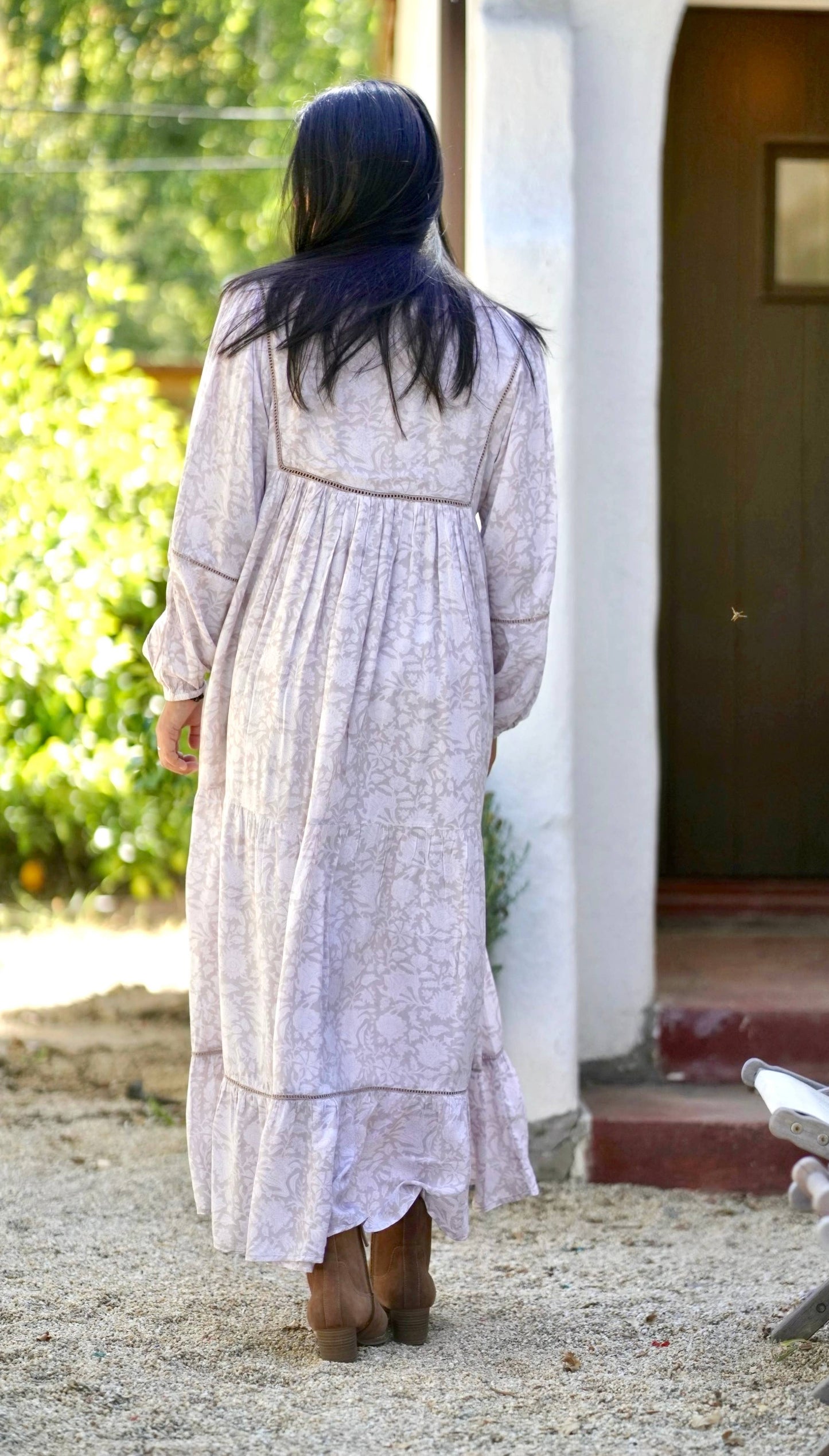 Vida Maxi Modal Dress Grey (Beige Grey)