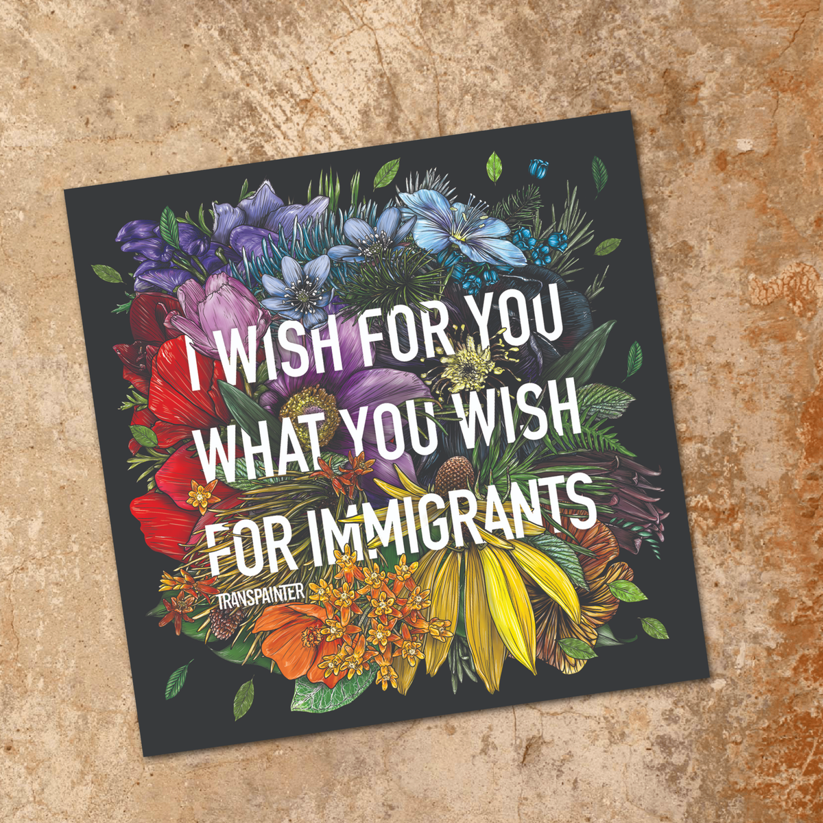 I Wish for You What You Wish for Immigrants Stickers