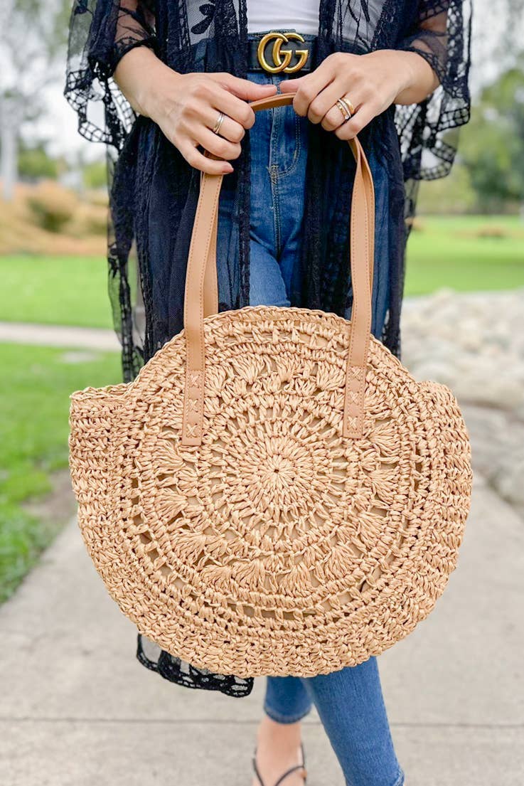 Straw Tote Bag – Summer Beach Everyday Bestseller