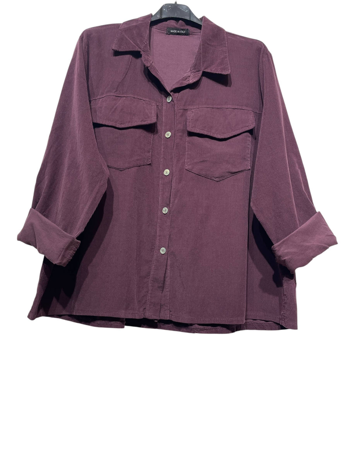 100% Cotton Shirt-Jacket in Corduroy with Pockets | Multiple Color Options