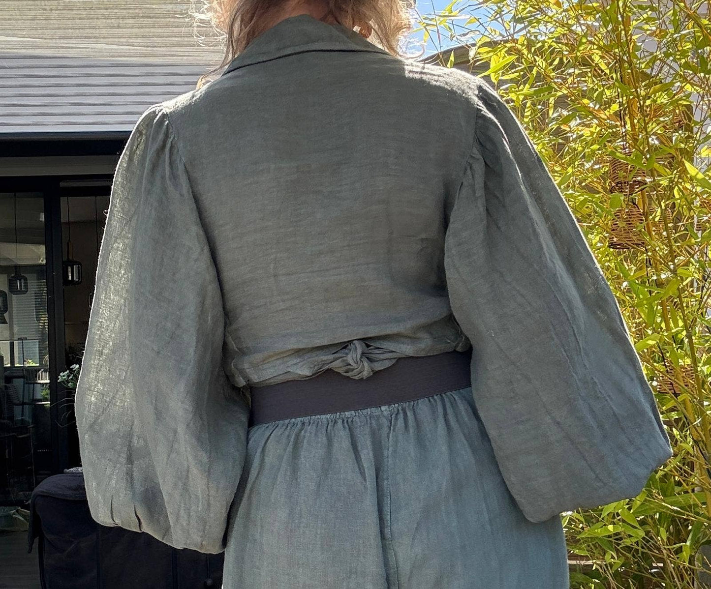 100% Linen Wrap Top