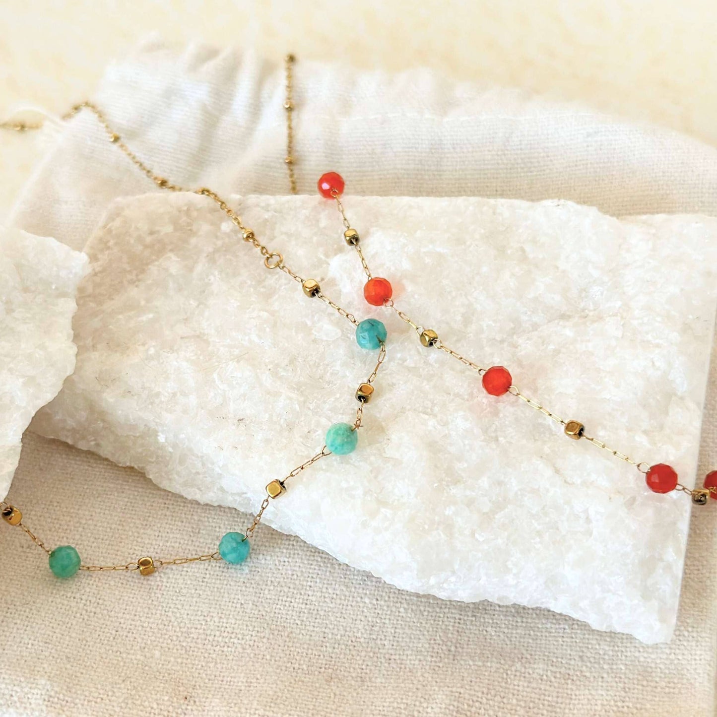 Crystal Harmony Chain Necklace