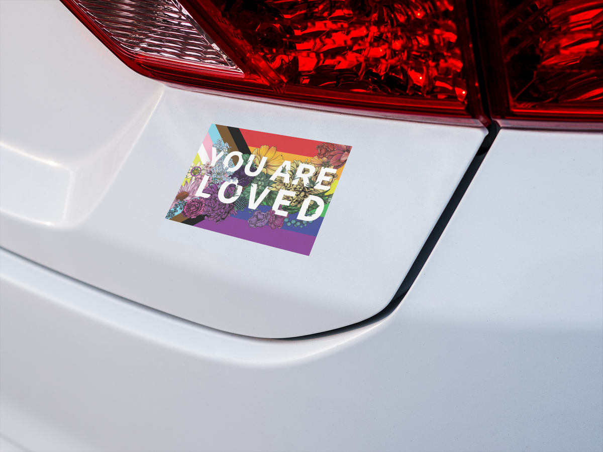 You Are Loved Sticker | LGBTQ Pride Gifts | Pride Flag Decal