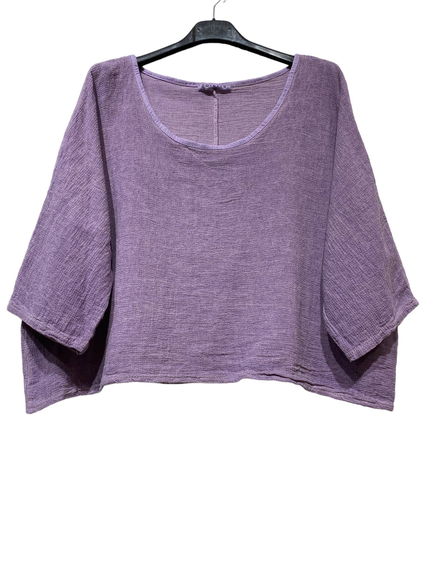 1973 INGRID WOMEN'S COTTON LINEN CROP TOP