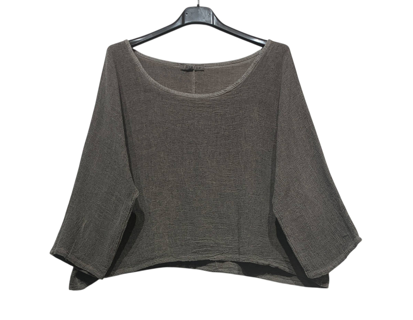 1973 INGRID WOMEN'S COTTON LINEN CROP TOP