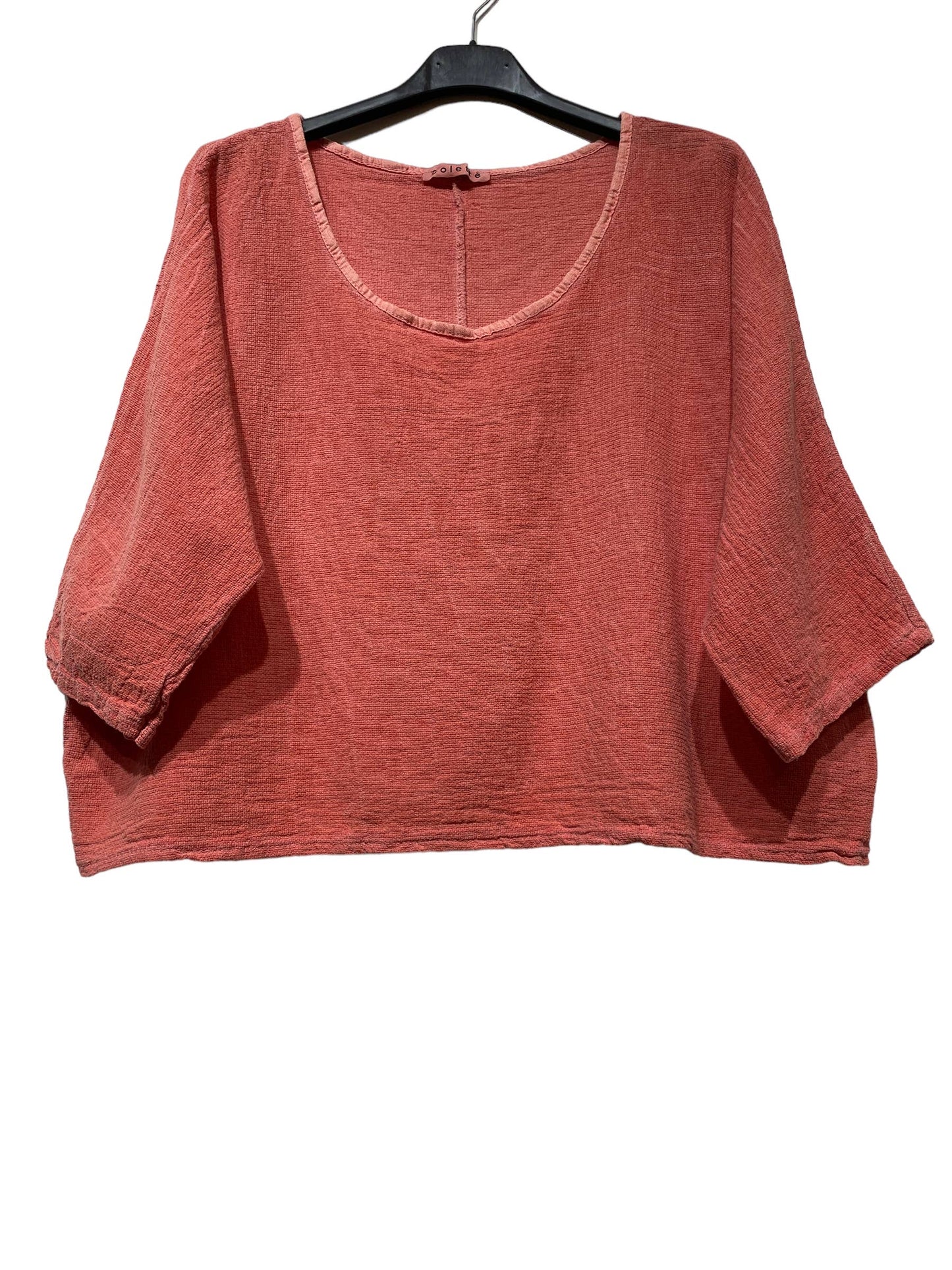 1973 INGRID WOMEN'S COTTON LINEN CROP TOP