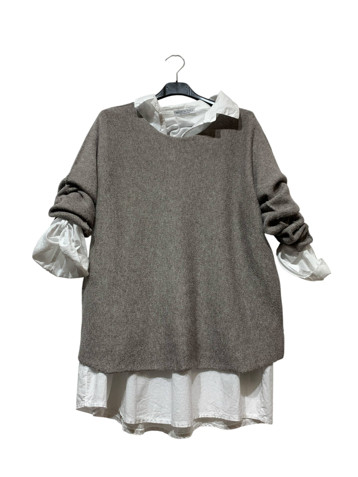 Seamless Round Neck 2-Piece Sweater | Multiple Color Options