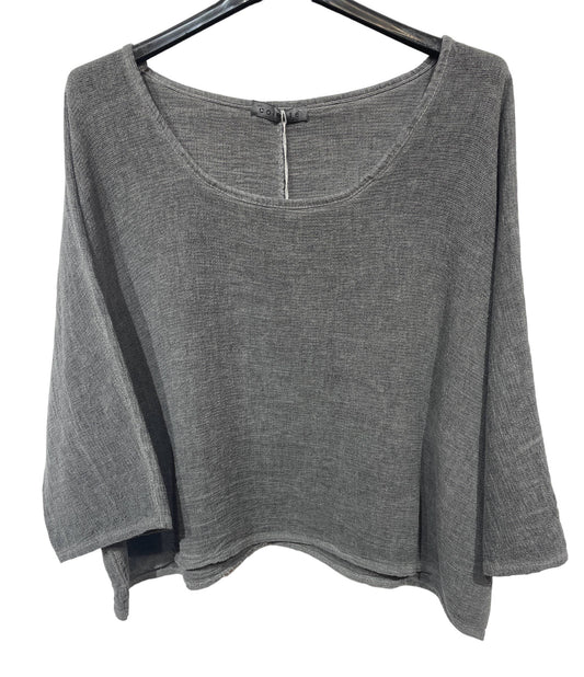 1973 INGRID WOMEN'S COTTON LINEN CROP TOP