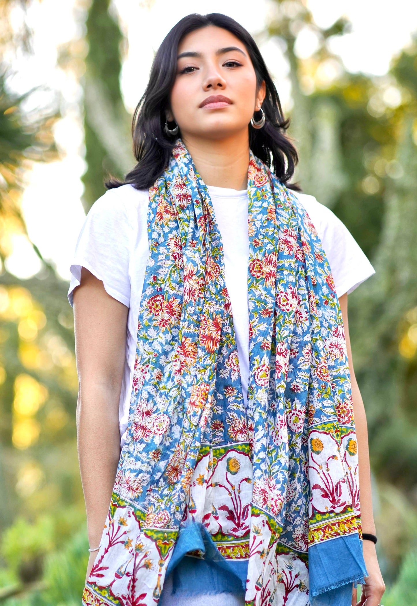 Nila Scarf/Sarong Large Teal