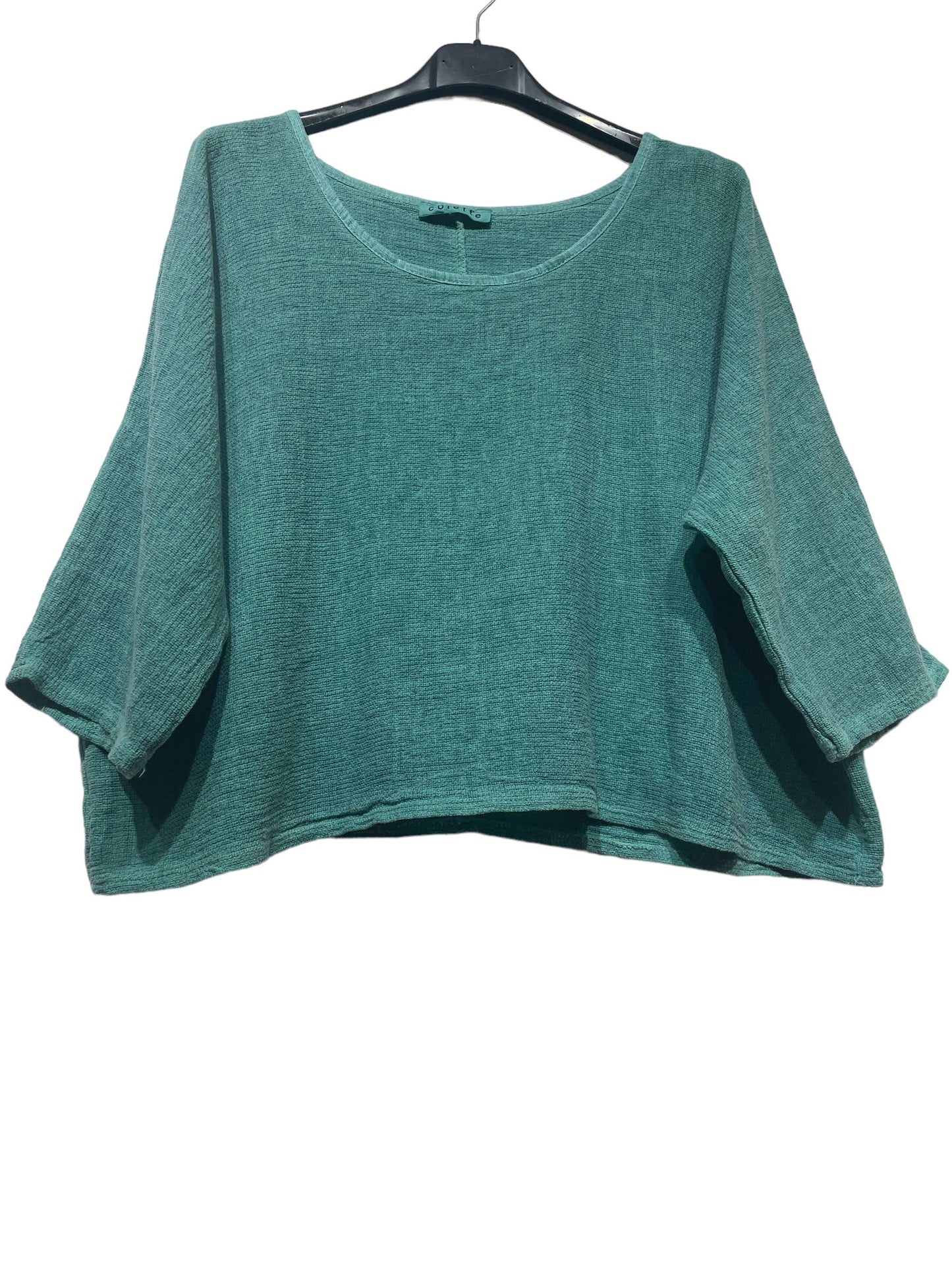 1973 INGRID WOMEN'S COTTON LINEN CROP TOP