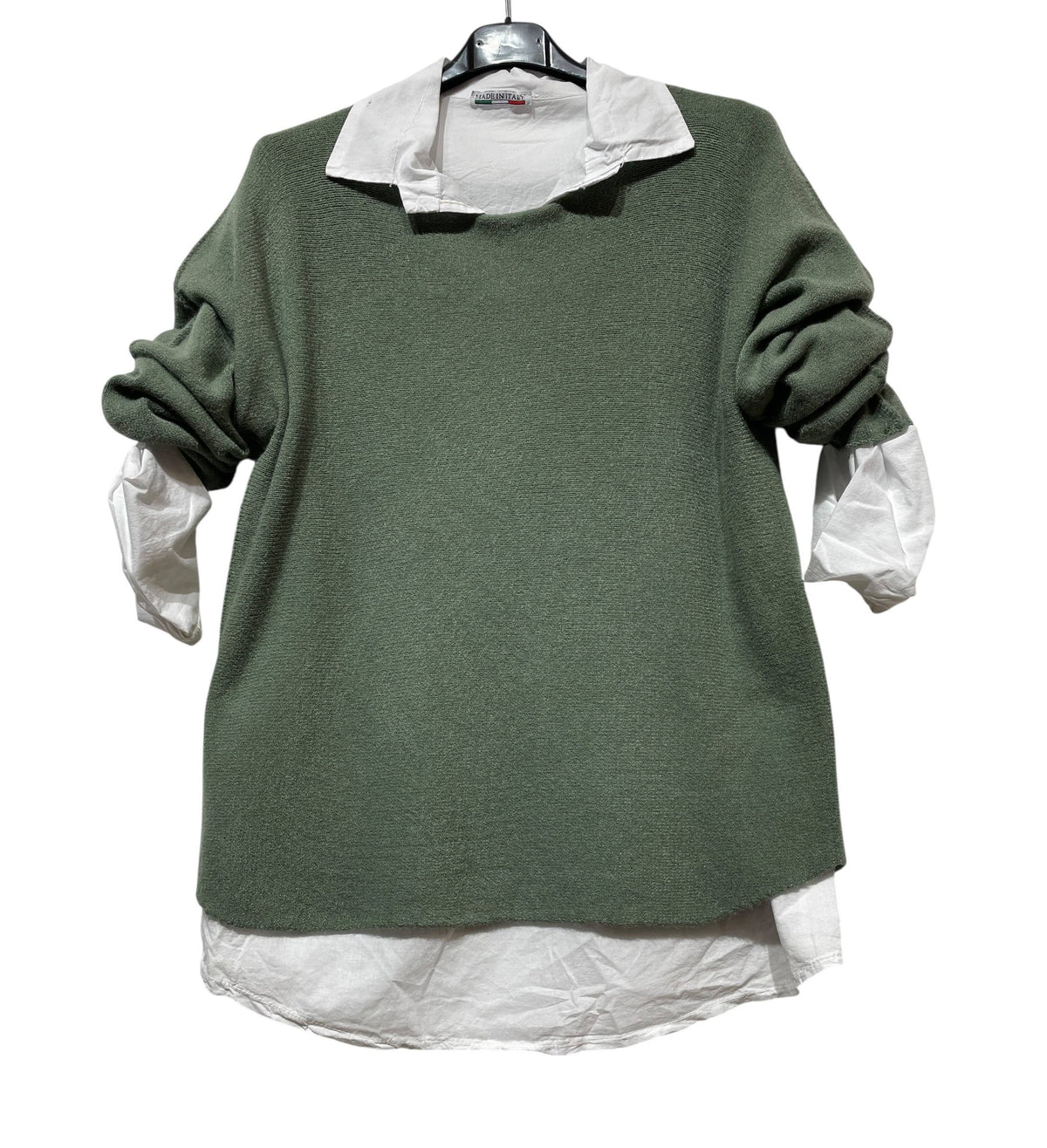 Seamless Round Neck 2-Piece Sweater | Multiple Color Options