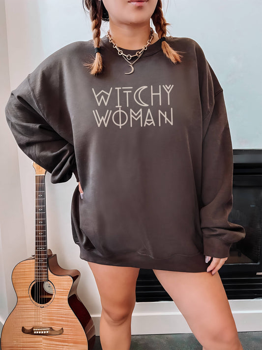 WITCHY WOMAN CREWNECK SWEATSHIRT