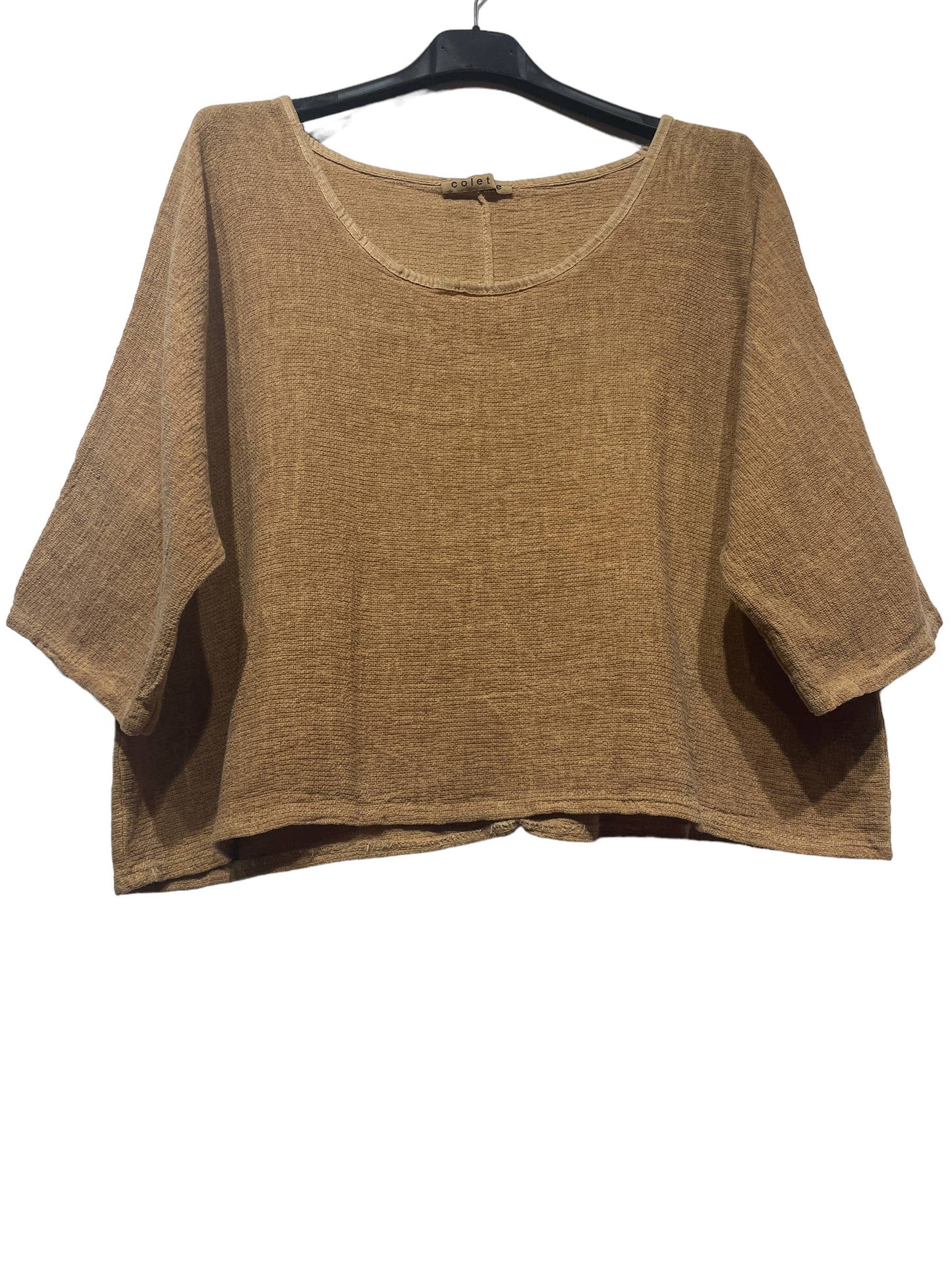 1973 INGRID WOMEN'S COTTON LINEN CROP TOP