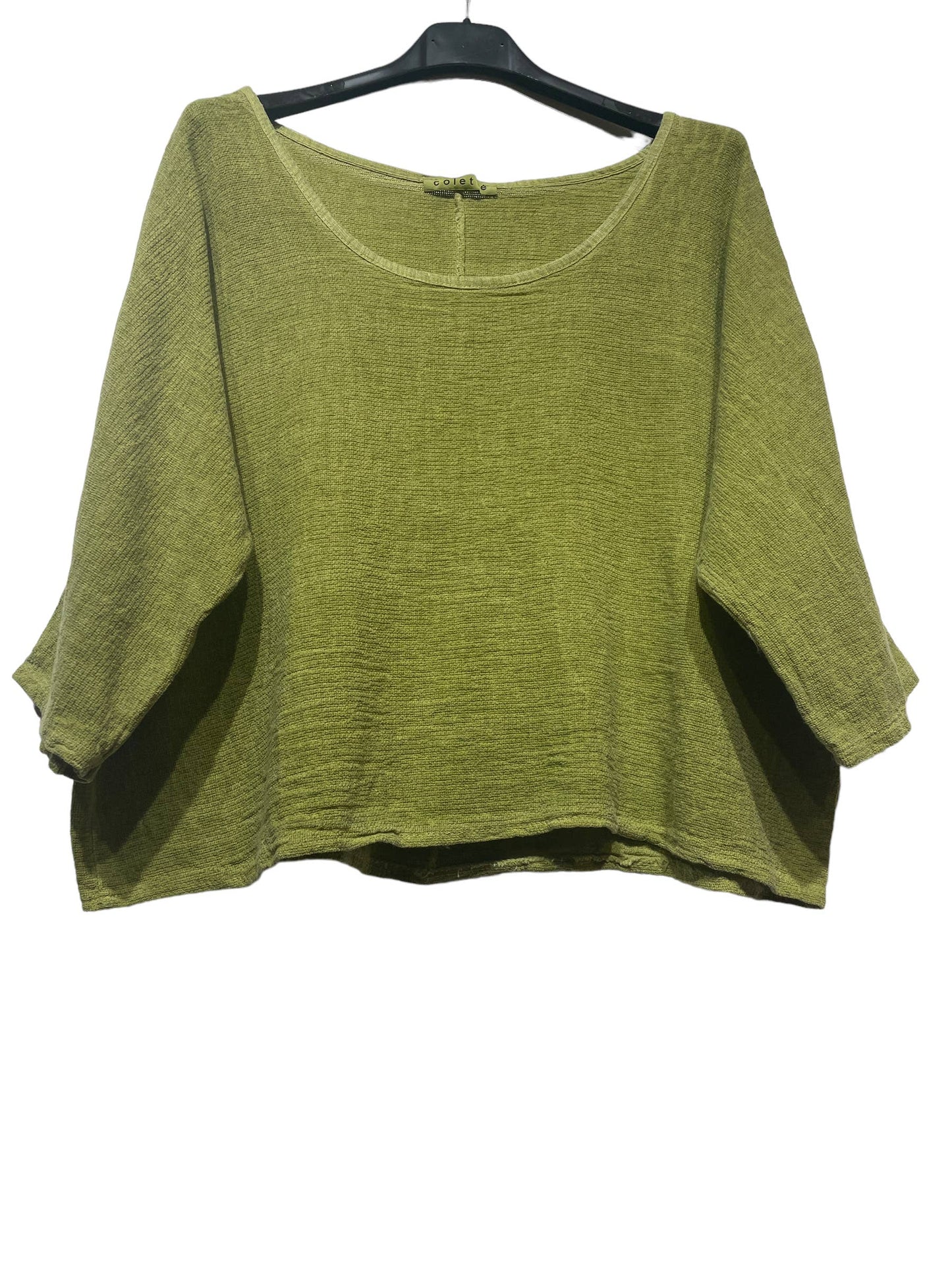 1973 INGRID WOMEN'S COTTON LINEN CROP TOP