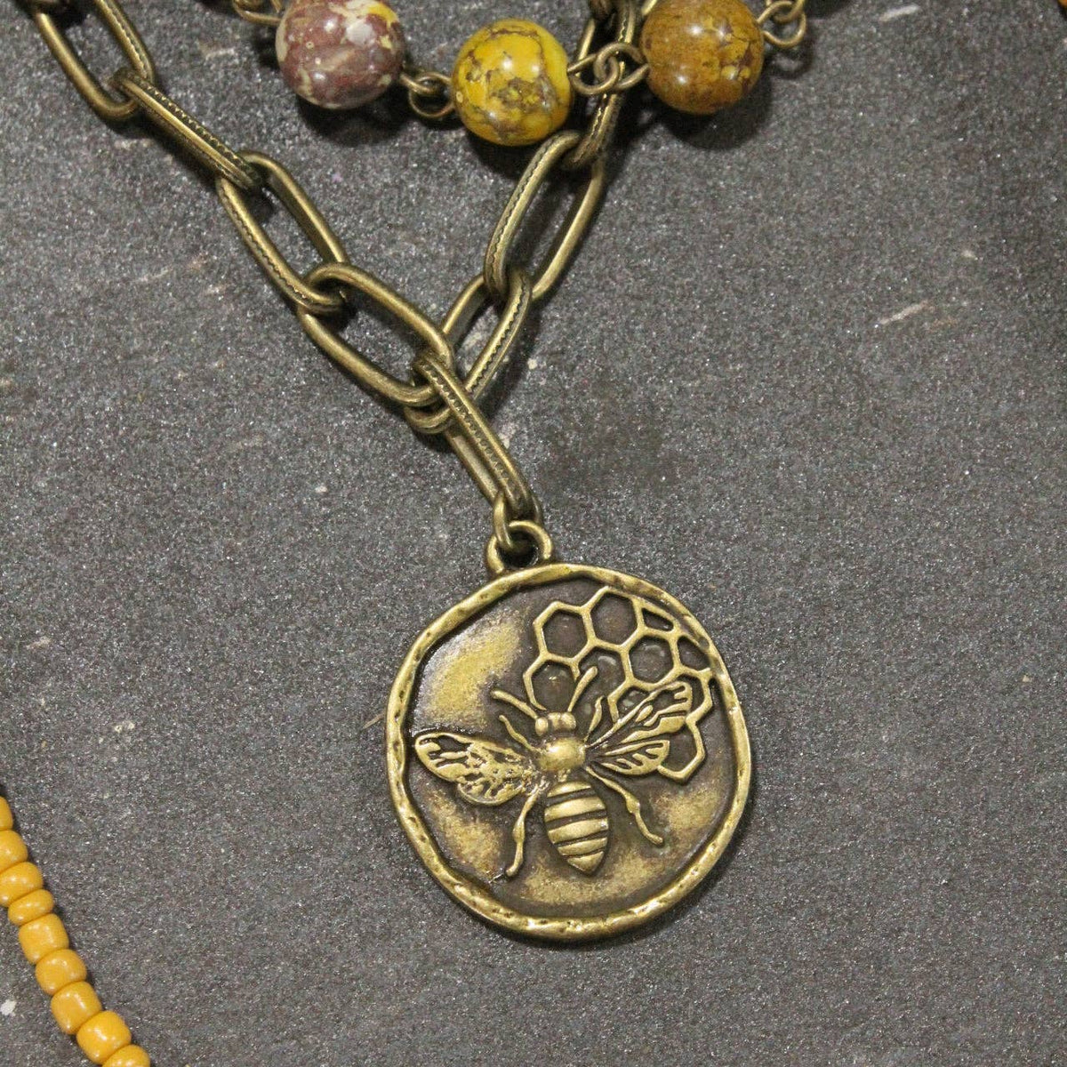 Stung By A Bee Layered Necklace Set