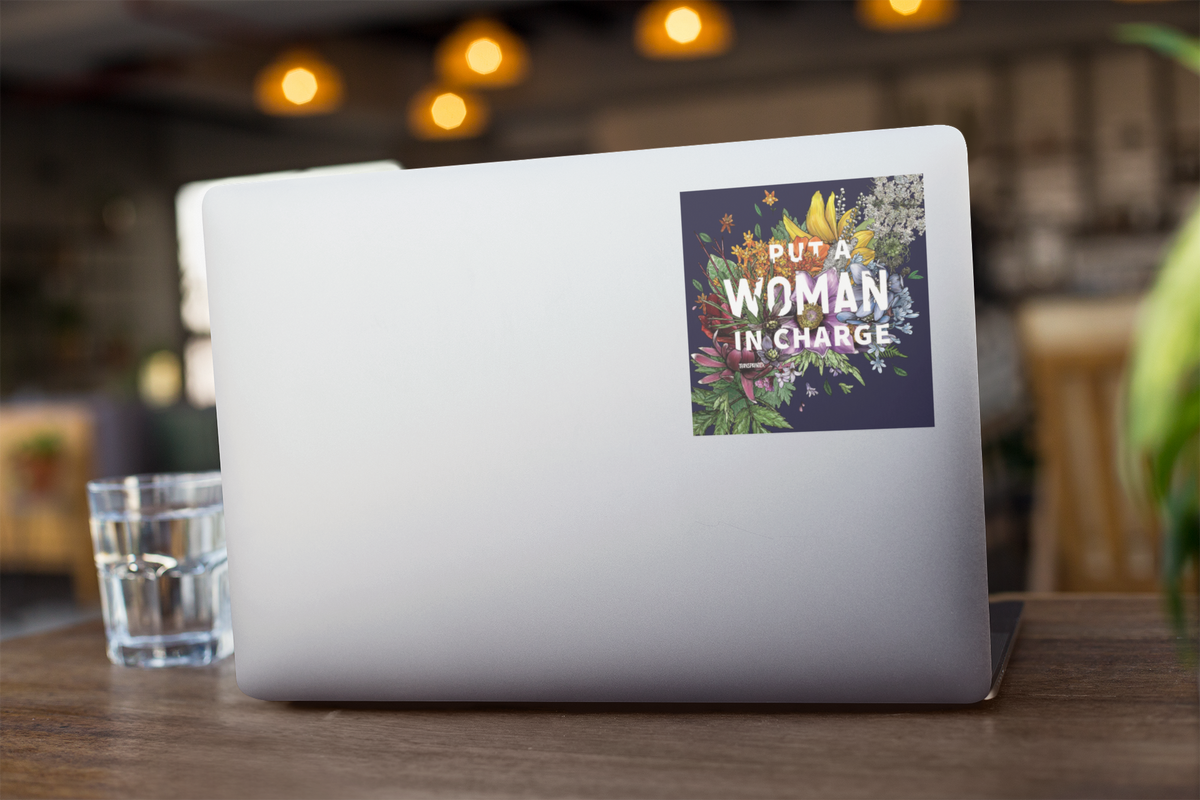 Put a Woman in Charge Bumper Stickers | Feminist Sticker