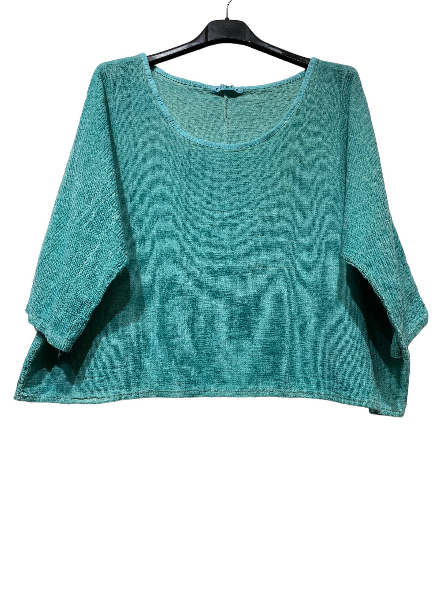 1973 INGRID WOMEN'S COTTON LINEN CROP TOP
