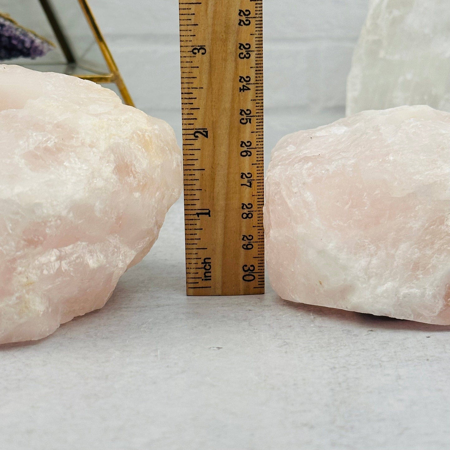 Rose Quartz Crystal Candle Holder