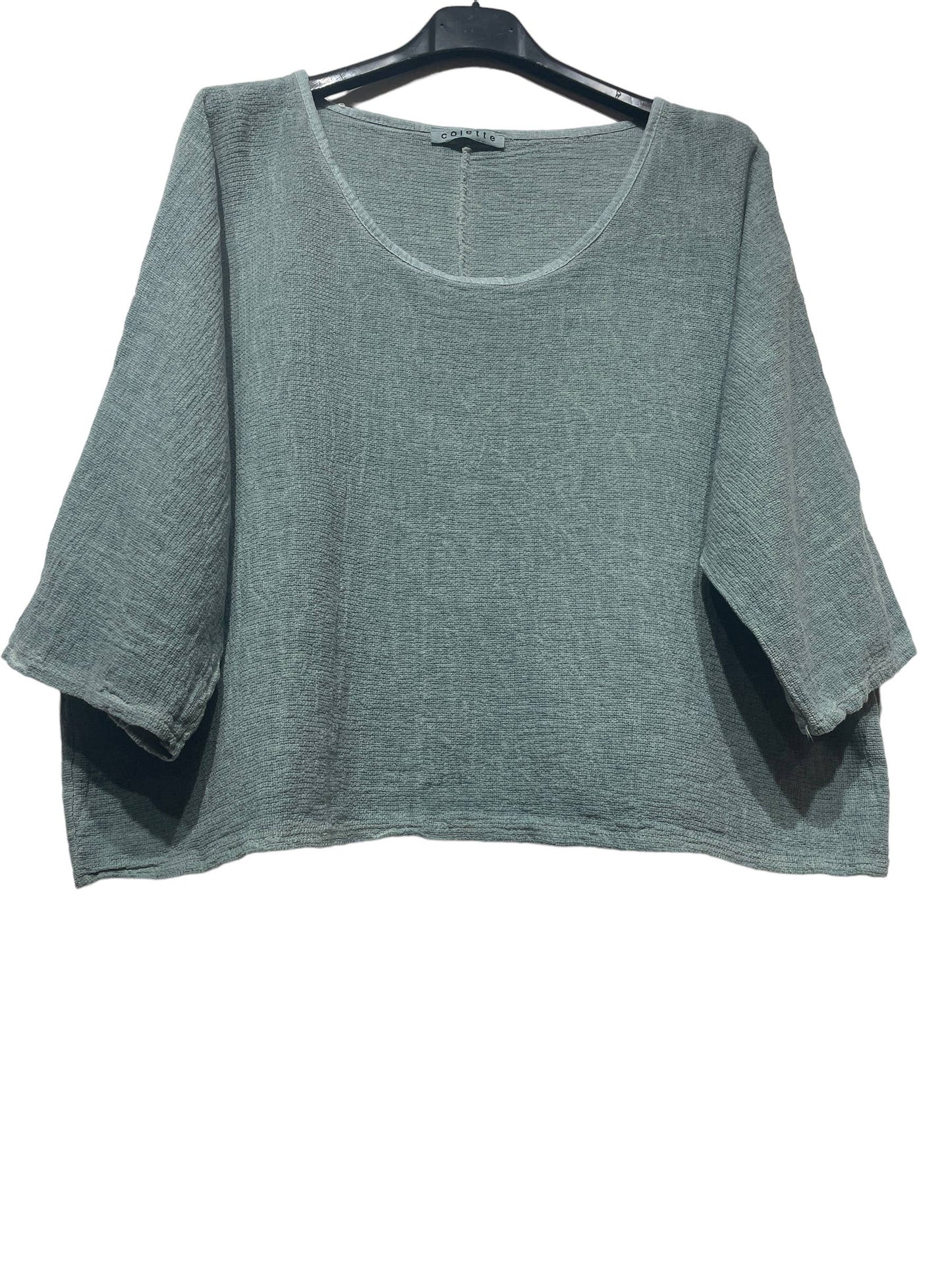 1973 INGRID WOMEN'S COTTON LINEN CROP TOP