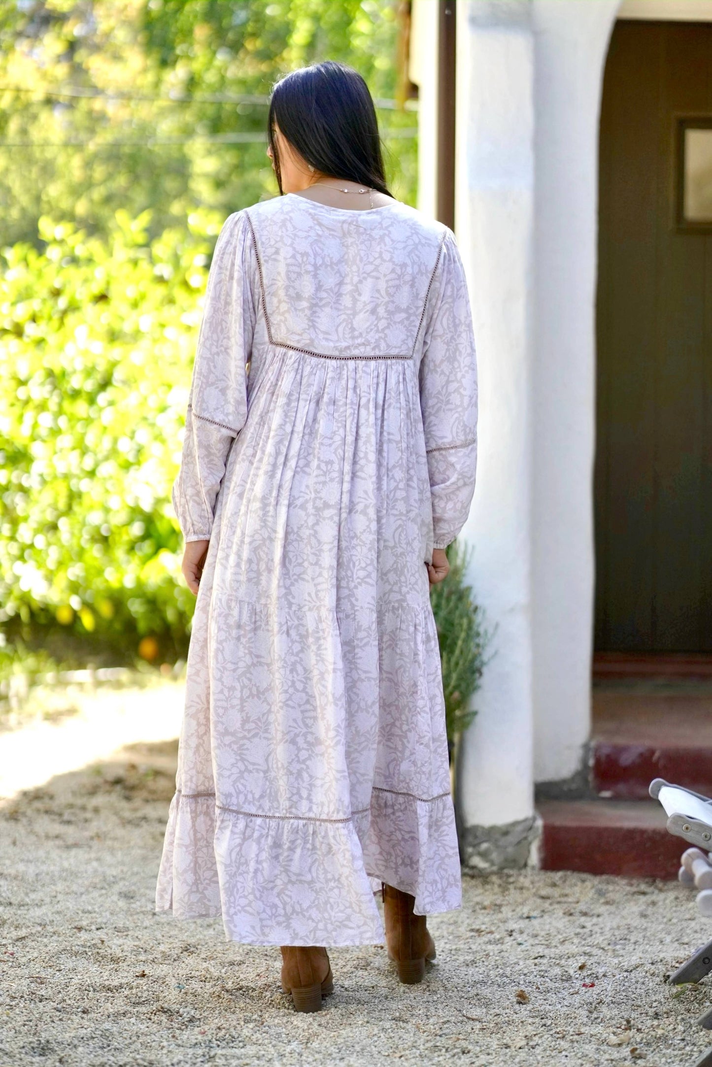Vida Maxi Modal Dress Grey (Beige Grey)