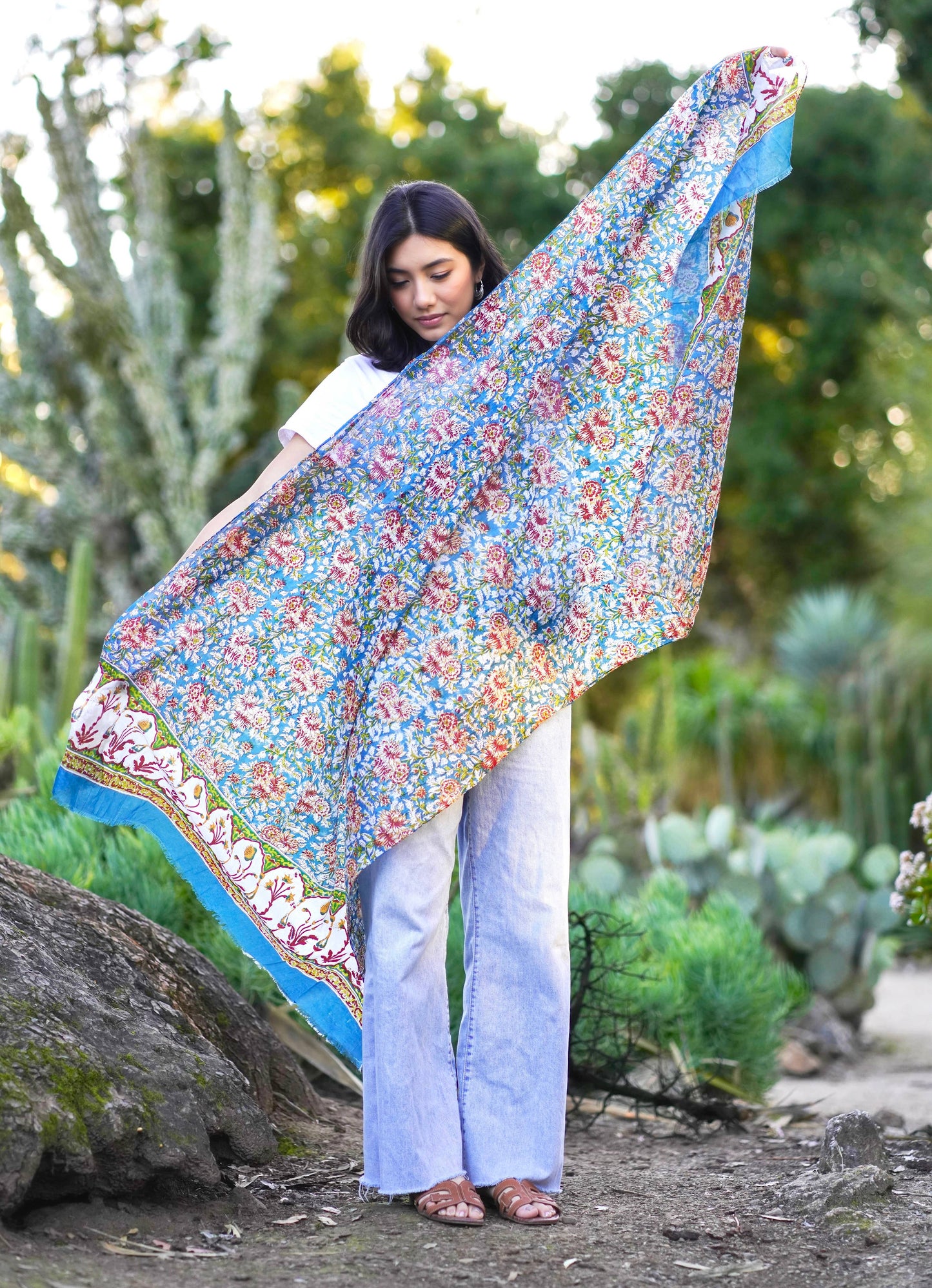 Nila Scarf/Sarong Large Teal