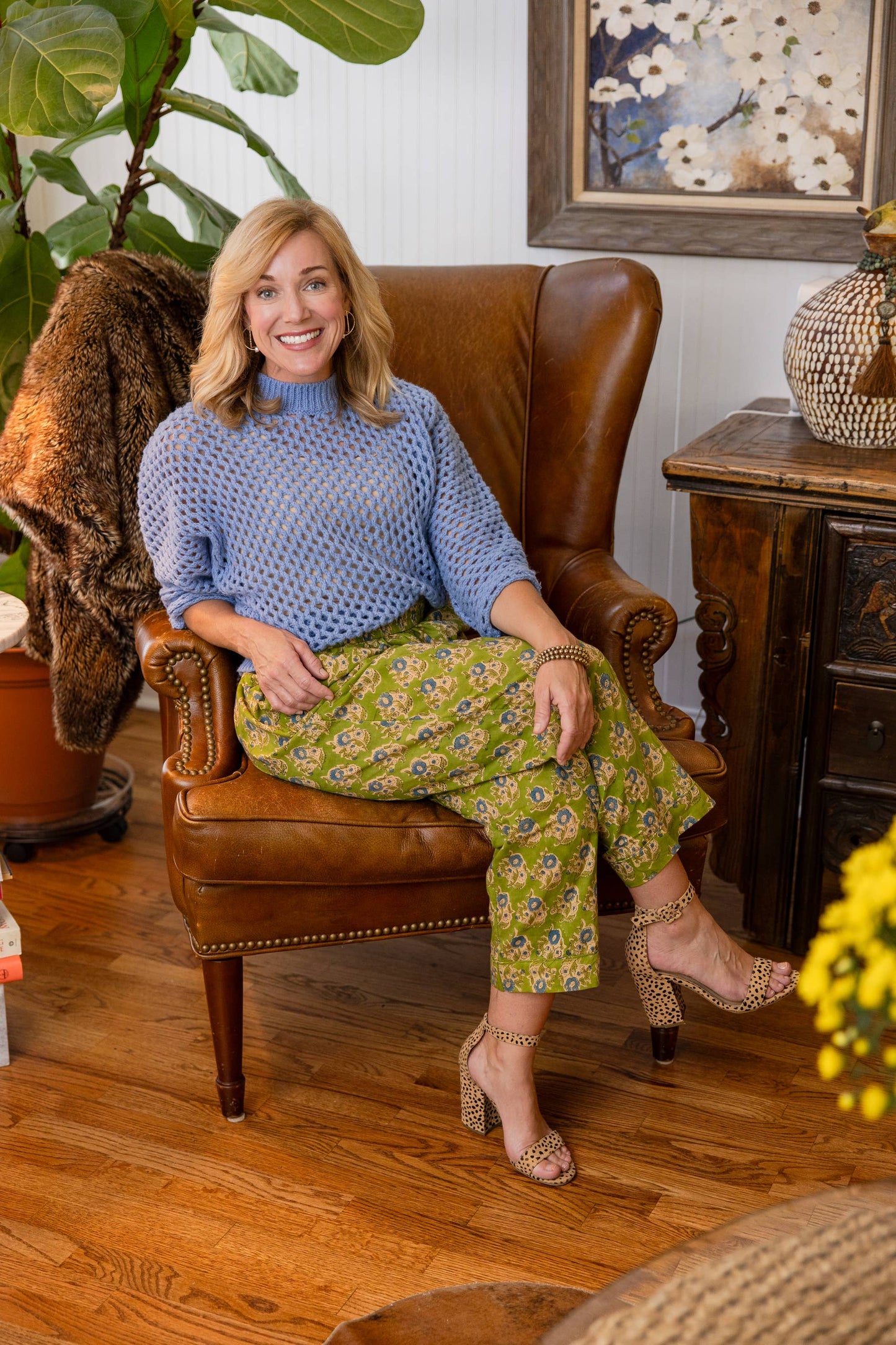 Olive Bloom Pants