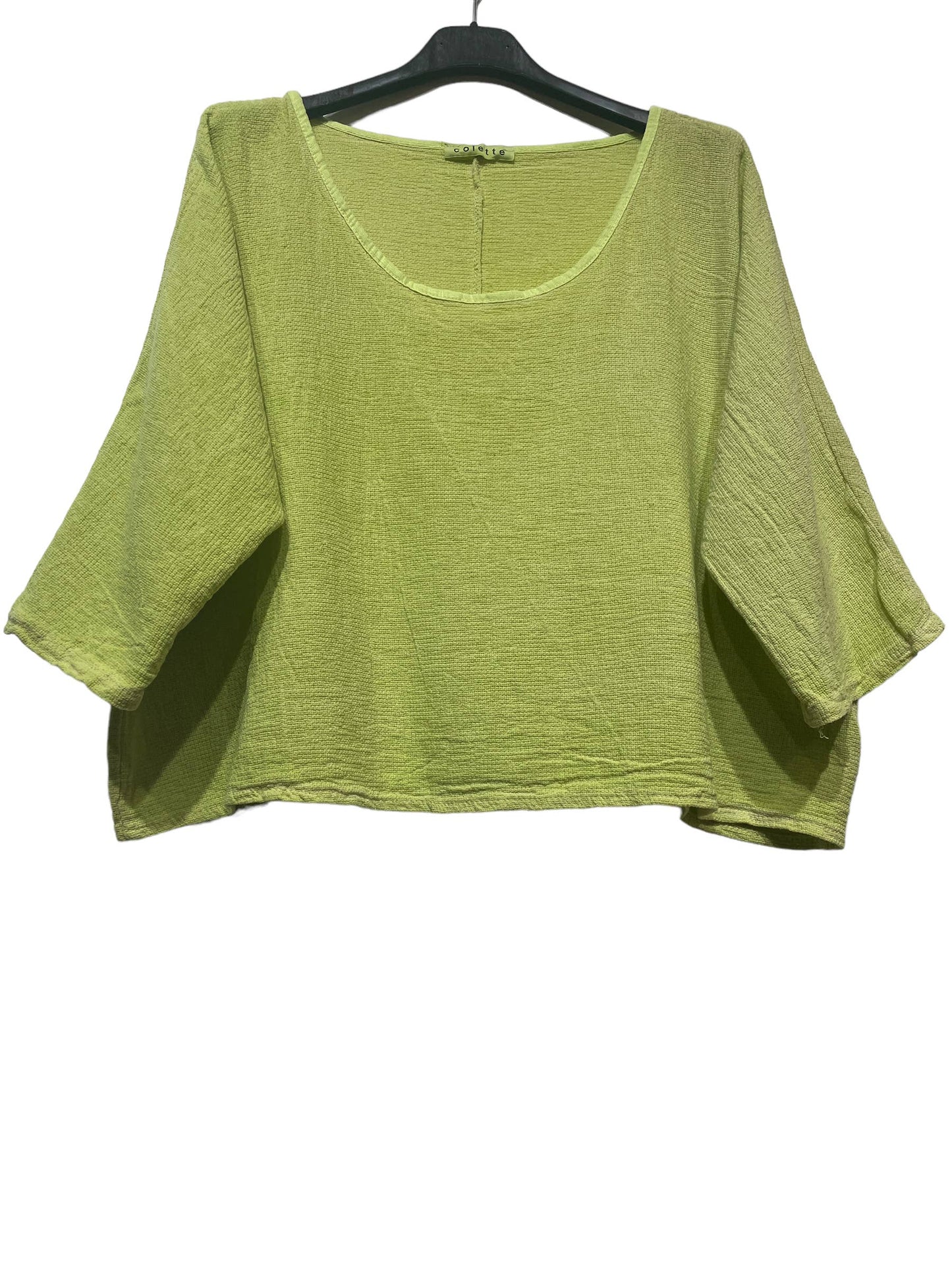 1973 INGRID WOMEN'S COTTON LINEN CROP TOP